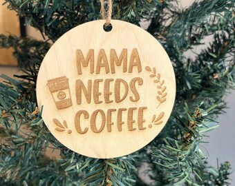 Adornos navideños para amantes del café