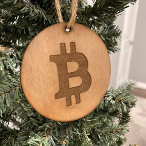 Bitcoin Christmas Ornament