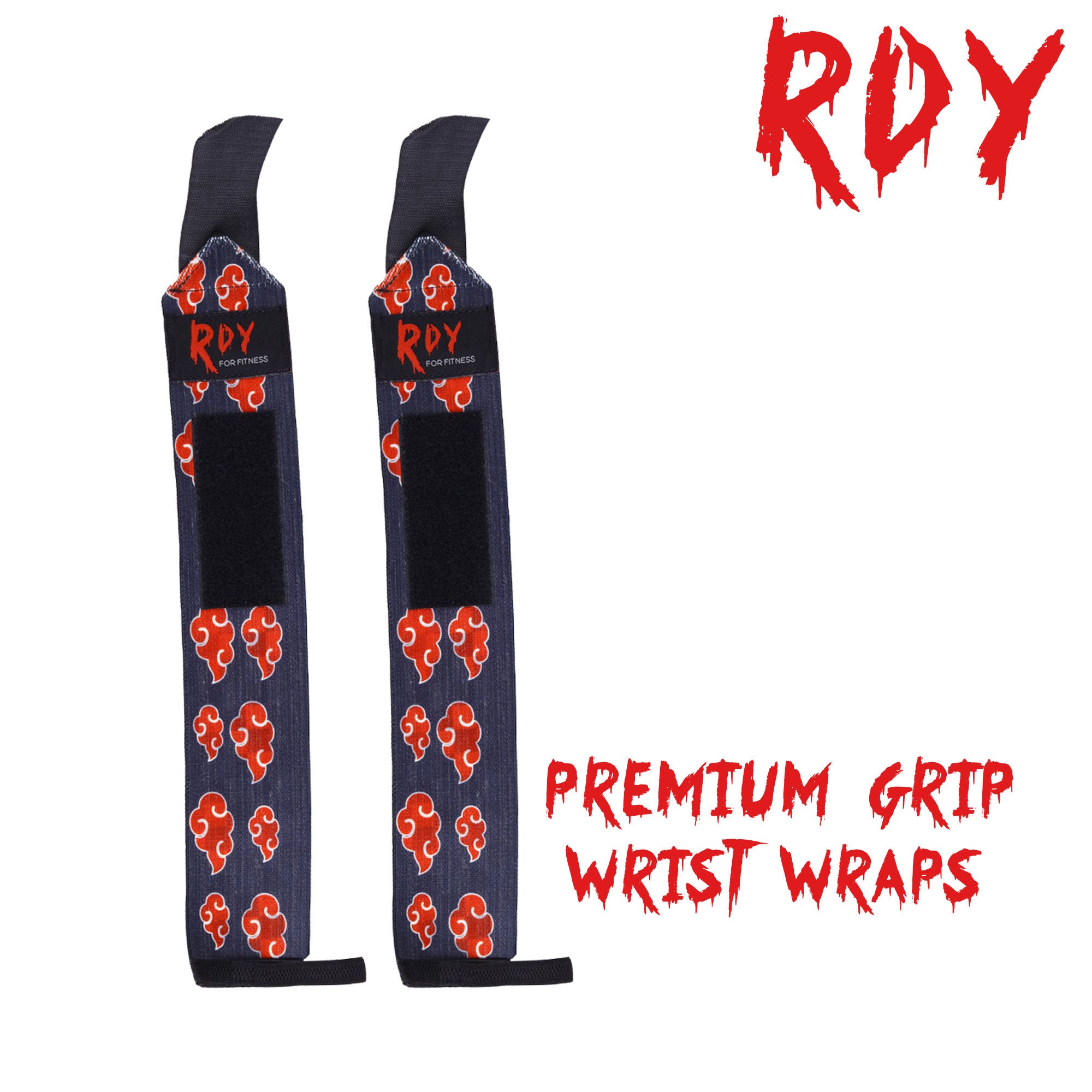 Akatsuki Cloud Anime Lifting Straps & Wrist Wrap for Powerlifters