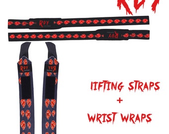akatsuki cloud Anime Lifting Straps & Wrist Wrap for Powerlifters , cloud Anime Lifting Straps ,Anime Wrist Wrap ,Lifting Straps, Wrist Wrap