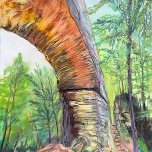 Red River Gorge Art Print: Natural Bridge & Fat Man&#39;s Squeeze