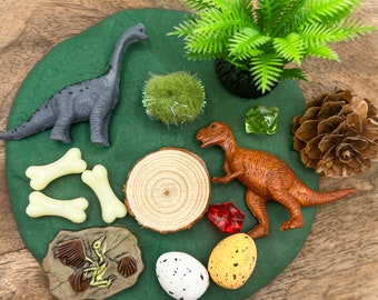 Dinosaurier-Knete im Glas – Handgemachte, weiche Knete mit Dino-Figuren, Perfekt als Mitgebsel, für Kindergeburtstage und sensorisches Spiel