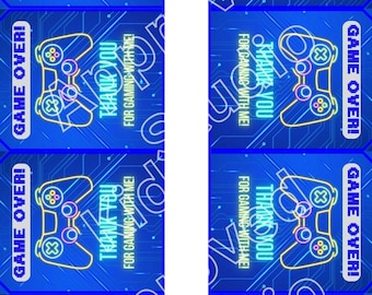 Biglietto di ringraziamento per il compleanno del camion dei giochi (download digitale)