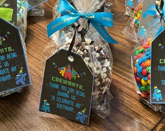 Aanpasbare onder ons cadeaukaartjes, bedankje/cadeaukaartjes verjaardagsfeestje, digitale download