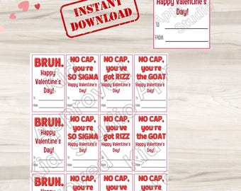 Carte regalo Bruh Valentine, download digitale
