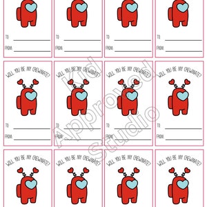 Tarjetas de regalo de San Valentín entre nosotros, descarga digital