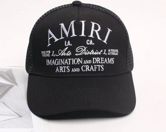 AM Embroidered Mesh Baseball Cap - Stylish Summer Hat