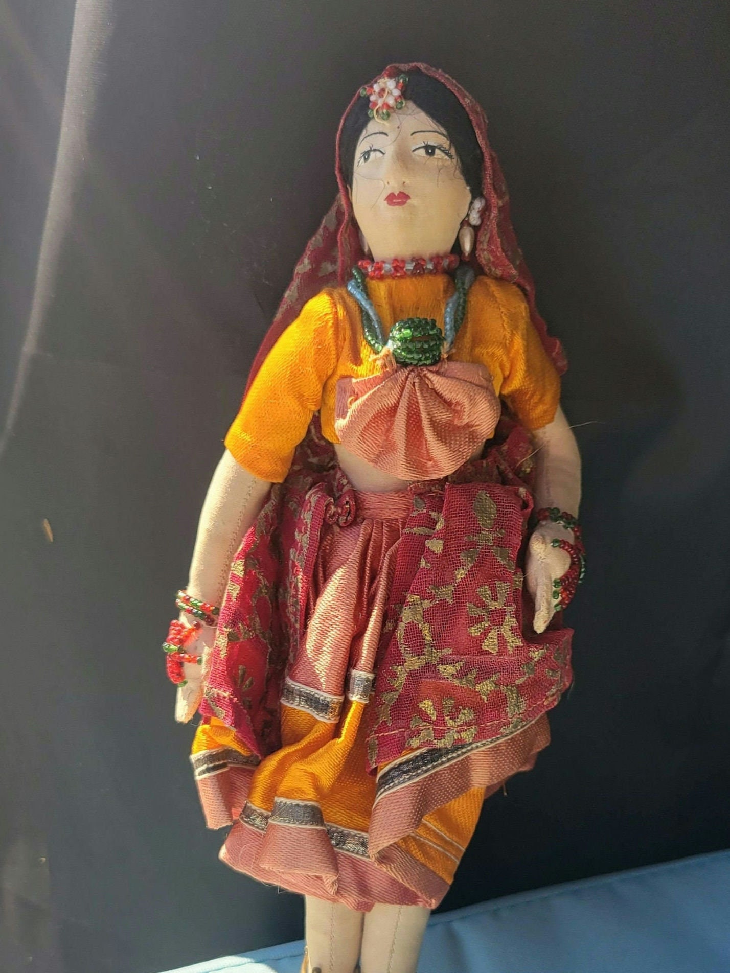 Poupées Indiennes En Porcelaine - Fabrication Française Années 70