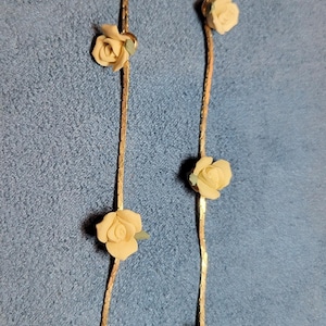 Porcelain Rose Flower Necklace