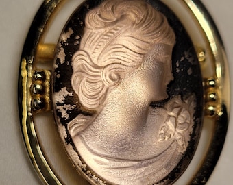 Victorian style Cameo Brooch