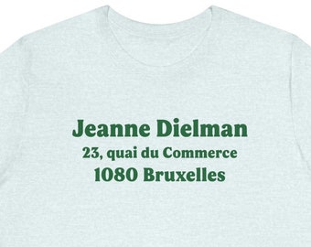 Jeanne Dielman (1975, Chantal Akerman) Unisex Jersey Short Sleeve Tee