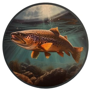 De prachtige bruine sticker