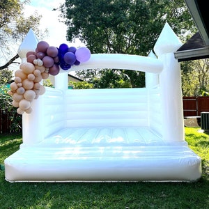 White Bounce House Inflatable Castle only R.E.N.t image 1