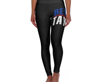 High Waisted Yoga Leggings (AOP) - BeyTay