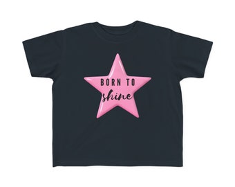 Camiseta de punto fino para niños pequeños - Born to Shine