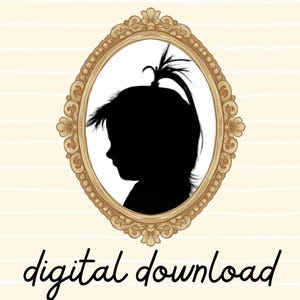 Custom Silhouette Portrait - DIGITAL DOWNLOAD