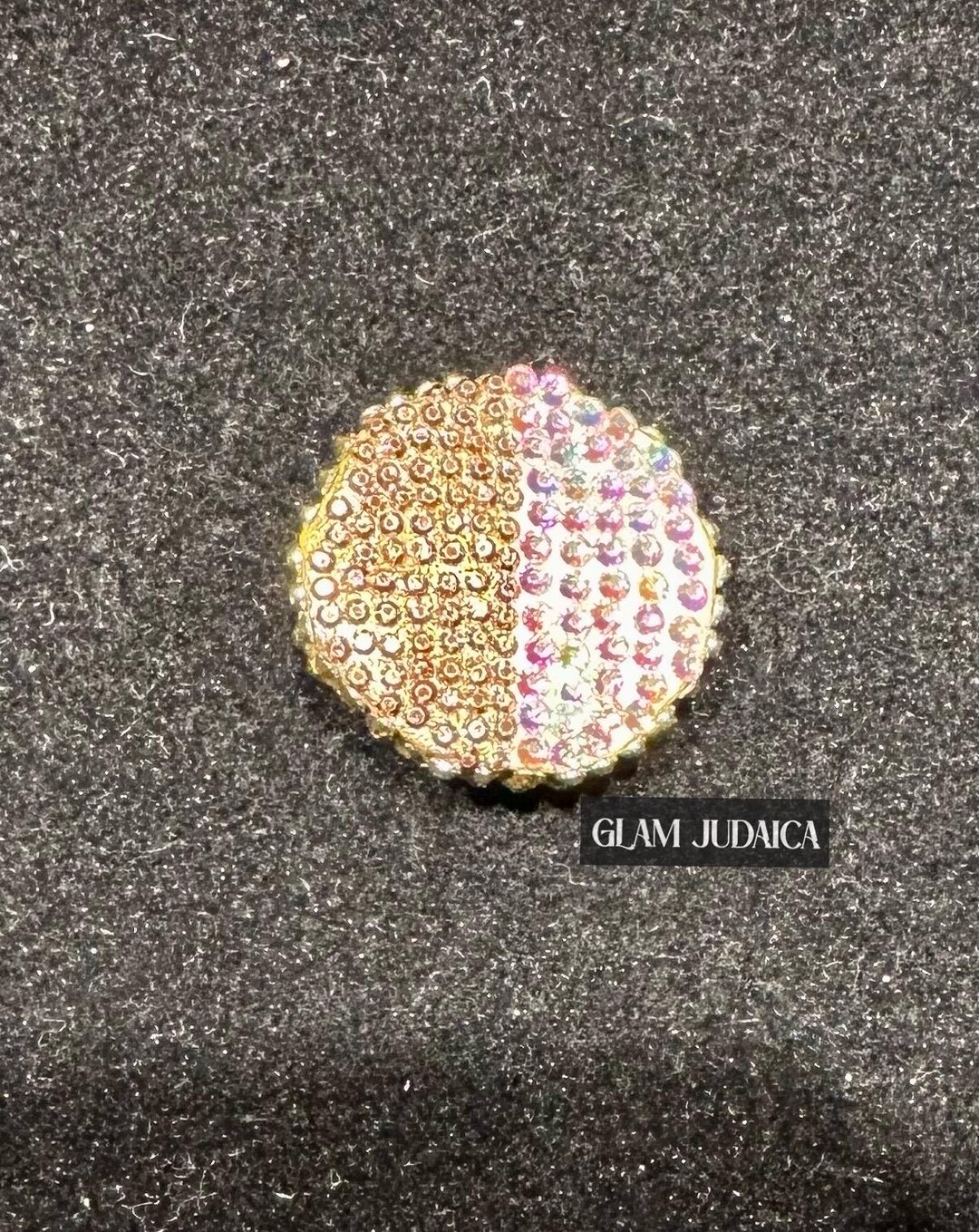 Rhinestone Black & White Cookie Pin/brooch by Glam Judaica - Jewish ...