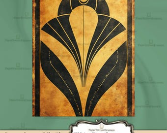1920s Art Deco Digital Paper Pack: Vintage Textures for Junk Journals (PDF Download)