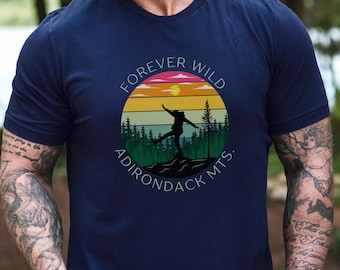 Forever Wild Adirondack T-Shirt: Wanderer-Grafik-T-Shirt