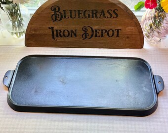 Griswold #9, 746, Slant ERIE Long Griddle - Griswold Cast Iron Long Griddle - Fathers Day Gift