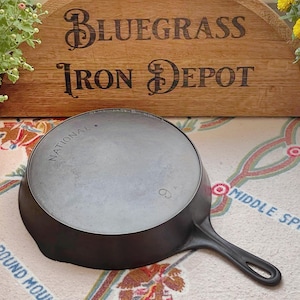 National #9 Cast Iron Skillet - Made by the Wagner - Restored and Ready to Use!!