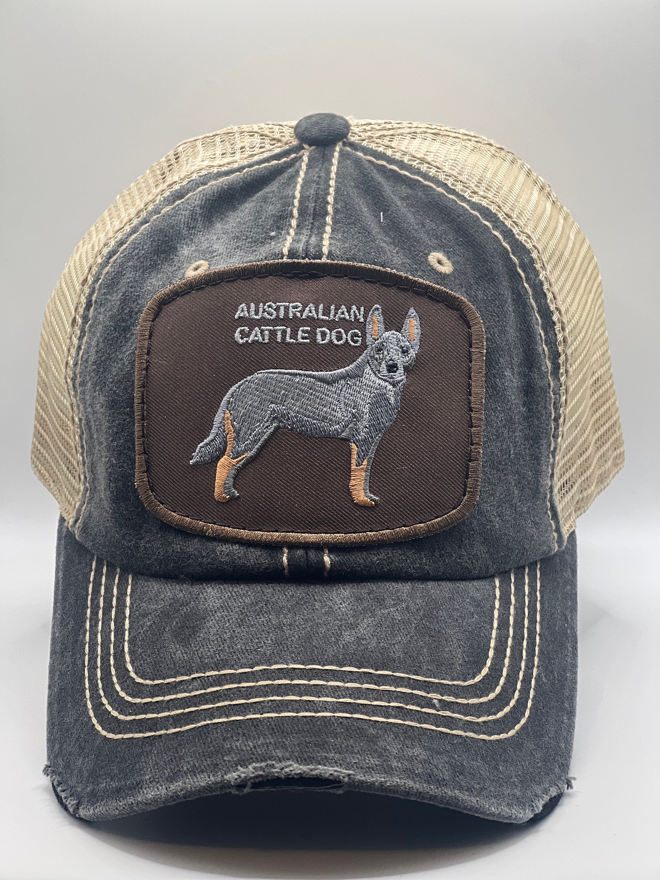 Cattle Australian Trucker Caps Australian Cattle Dog BK Caps