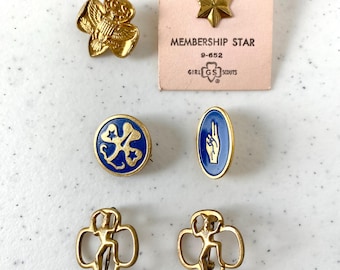 1960’s Girl Scout and Brownie Scout Pins – Sold Separately – Original Owner