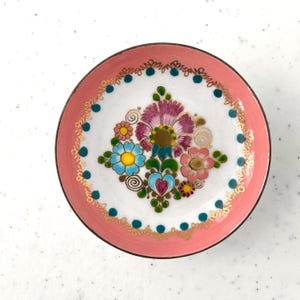STEIN BOCK シュタインボック　ハンドペイント　皿　2枚組 Steinbock Enamel - Etsy