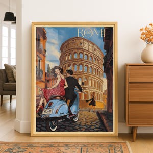 Avventura in Scooter Italiano – Decorazione Retrò Colosseo di Roma
