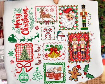 Merry Christmas png, Christmas Coquette Bow Png, Cute Santa Png, Christmas Doodle, Trendy Holiday Shirt Png, Preppy Christmas Sublimation