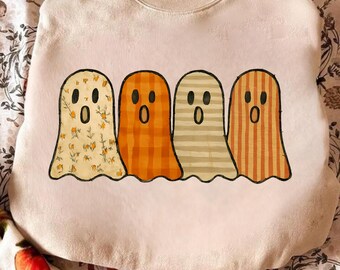 Fantasma floral preppy (Png), fantasma floral (Png), fantasma de otoño (Png), otoño (Png), fantasma de abucheo (Png), calabaza de otoño (Png), lindo fantasma de Halloween (Digital Download)