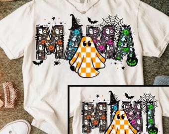 Halloween Mama Png, Mama Mini Shirt Png, Custom Mama and Mini Shirt, Spooky Mama Png, Matching Halloween Png, Gift For Mom Halloween Png