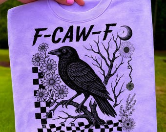 F-Caw-F Png, lustiger Rabe Png, Krähenrabe Png, schwarzer Vogel Png, schwarze Krähe F-CAW-F png, gotischer Rabe Digital Art