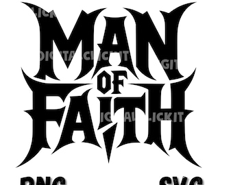 Hombre de fe SVG, Hombre de Dios SVG, Cruz de Jesús SVG, Hombres religiosos SVG, Versículo bíblico SVG, León de Dios, Descarga digital