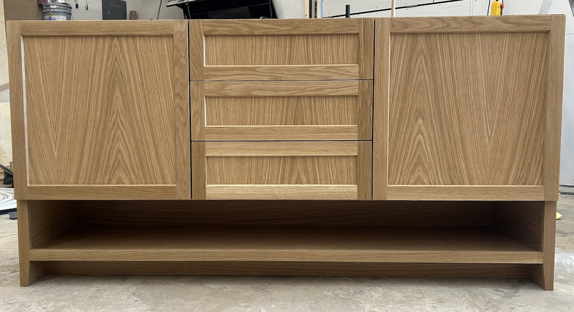 Custom White Oak Vanity MADE TO ORDER - Etsy
