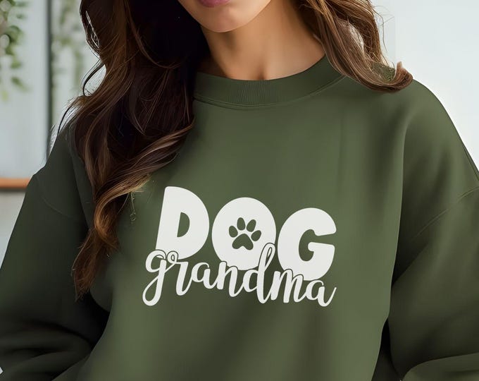Dog Grandma, dog lover gift, pet grandparent apparel, dog lover hoodie, dog-themed sweater, animal lover pullover, pet parent clothing