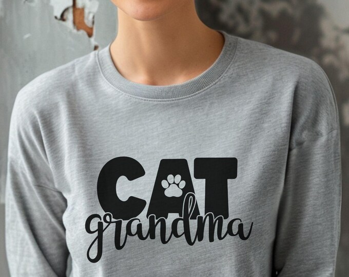 Cat Grandma, Cat lover hoodie, cat grandma shirt, pet lover hoodie, cat gift, cute feline hoodie, cat grandmother, pet grandma fashion