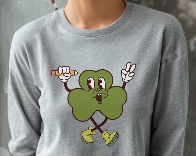Lucky Teacher, St Patrick’s Day shirt, Irish outfit, funny sweatshirt, teacher apparel, St Paddys shirt, school sweatshirt, teacher clothing