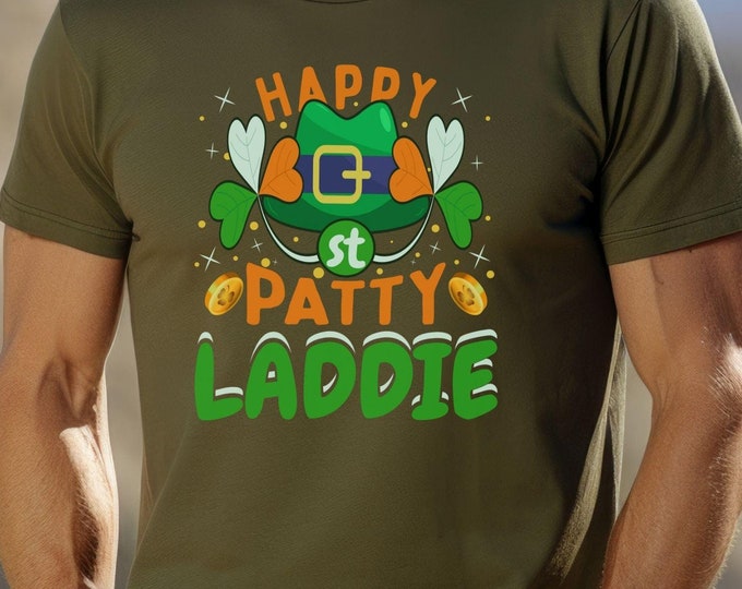 Happy St. Patty Laddie, St. Patrick’s Day shirt, St. Pattys Day outfit, fun shirt, lucky tshirt, Irish inspired gift, St. Paddys Day apparel