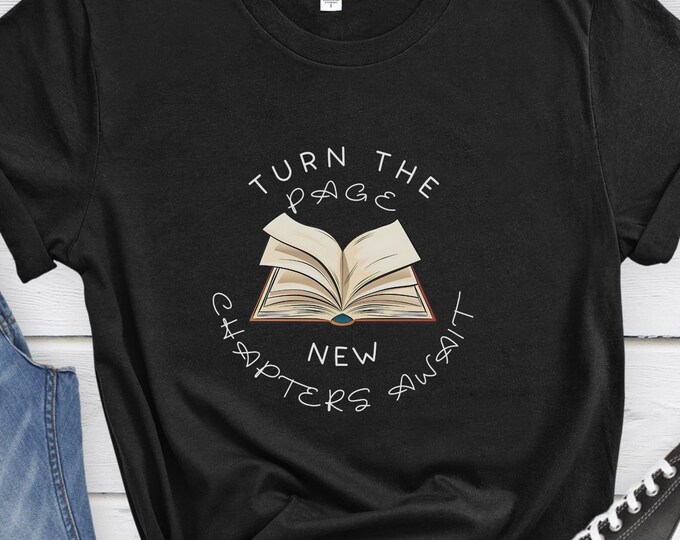 Turn the Page, Positive Shirt, Mental Health Shirt, Motivational Shirt, Self Love Shirt, Inspirational Shirt, Mental Health Check Shirt