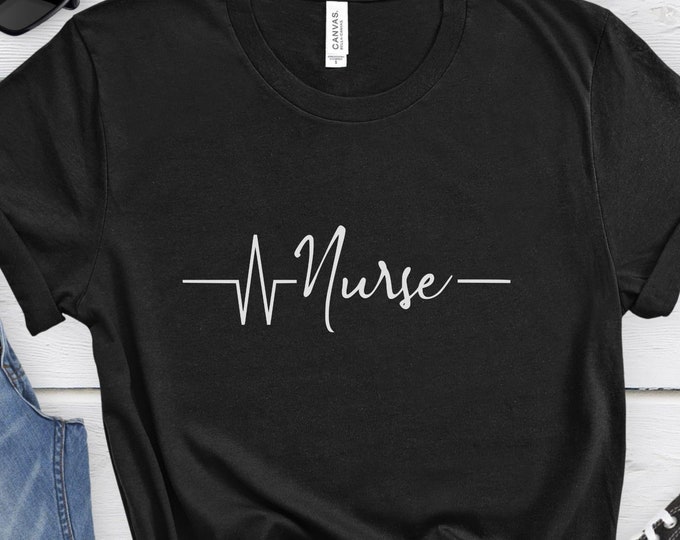Nurse Heartbeat Shirt, Nurse Shirt, Heartbeat Shirt, Healthcare Shirt, Nurse Shirt Women, Nurse Shirt Men, Nurse Gift Shirt, Nurse Shirts