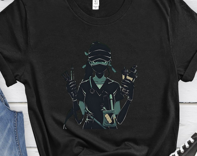 Ninja Nurse, Graphic Tee, Nurse Shirt, Nursing Shirt, Gift for Nurse, Nursing Gift, Healthcare Shirt, Medical Shirt, LPN Gift, RN Gift,