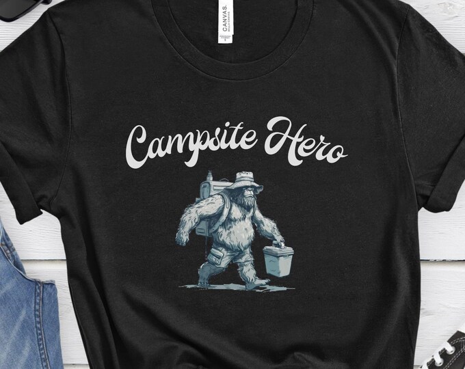 Campsite Hero, Camping shirt, Funny Camping shirt, Dad Shirt, Outdoor Shirt, Gift For Dad, Gift For Him, Fathers Day Shirt, Summer Shirt