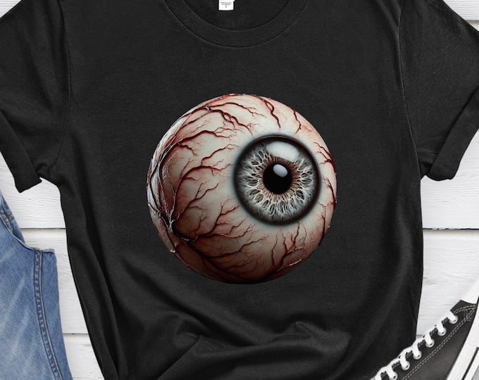 Creepy Eyeball, Graphic Shirt, Creepy Shirt, Horror Shirt, Graphic Tee, Halloween sweatshirt, Halloween apparel, horror lover, Halloween