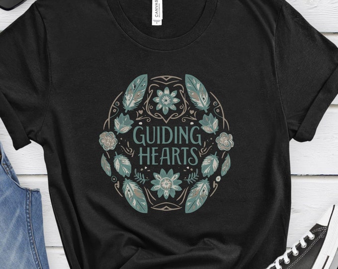 Guiding Hearts, Social Worker Gift, Social Worker Shirt, Social Service Shirt, Compassion Shirt, Boho Shirt, Vintage Shirt, Boho Gift