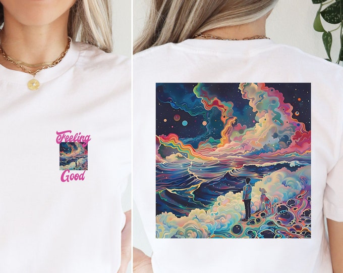 Psychedelic Raging Sea, Pet Shirt, Brighten Your Day, Dog Lover Shirt, Dog Shirt, Pet Owner gift, Psychedelic Shirts, Groovy shirts, Vintage