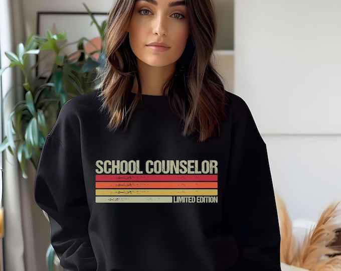 School Counselor, counselor shirt, retro shirt, education sweater, back to school, cozy shirt, guidance counselor, school mental health