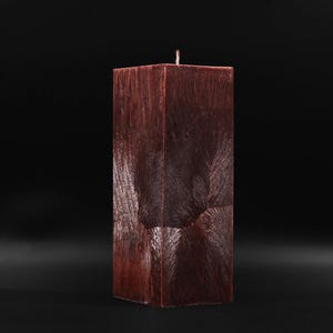 Candle Brown Crystal Pillar Burning time: up to 255 hours