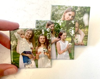 Mother's Day gift - BEST Seller 9 custom photo magnets | custom wedding gift | one of a kind art | christmas stockings | mothers day gift