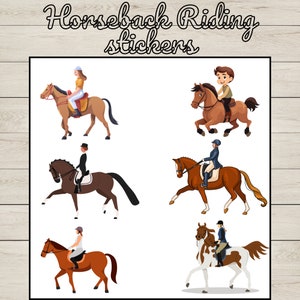 Horse Riding Sticker: Equestrian Decal for Horse Enthusiasts, Horse lover